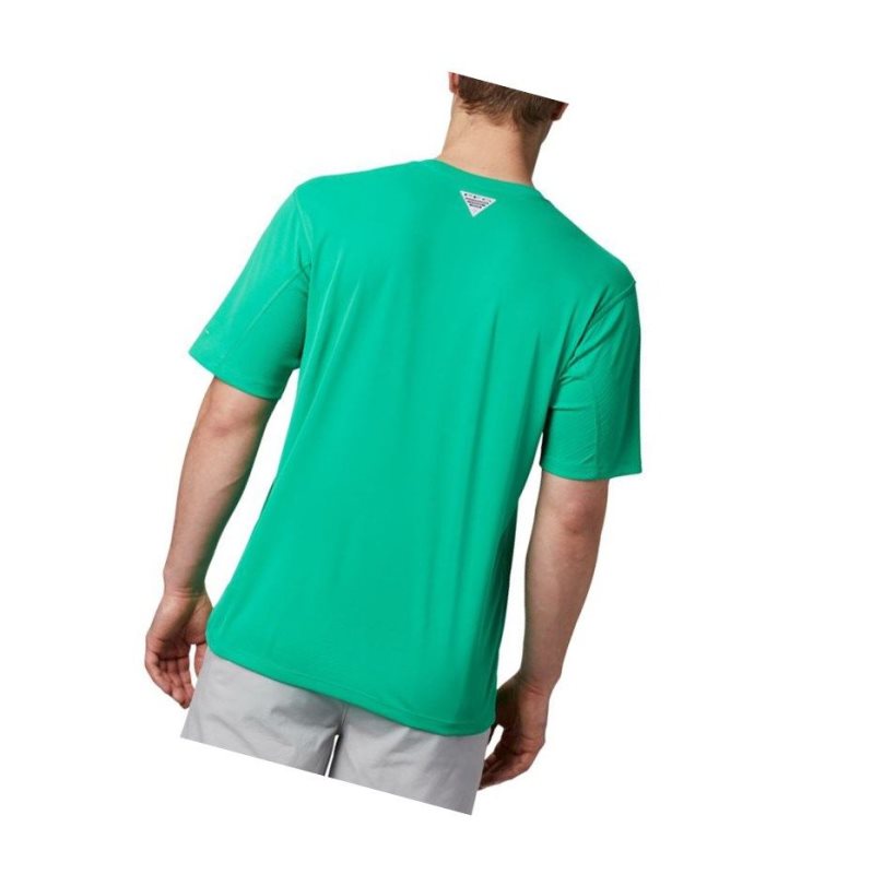 Pánské Tričko Columbia PFG Zero Rules Short Sleeve Světle Zelene | LIME-17689