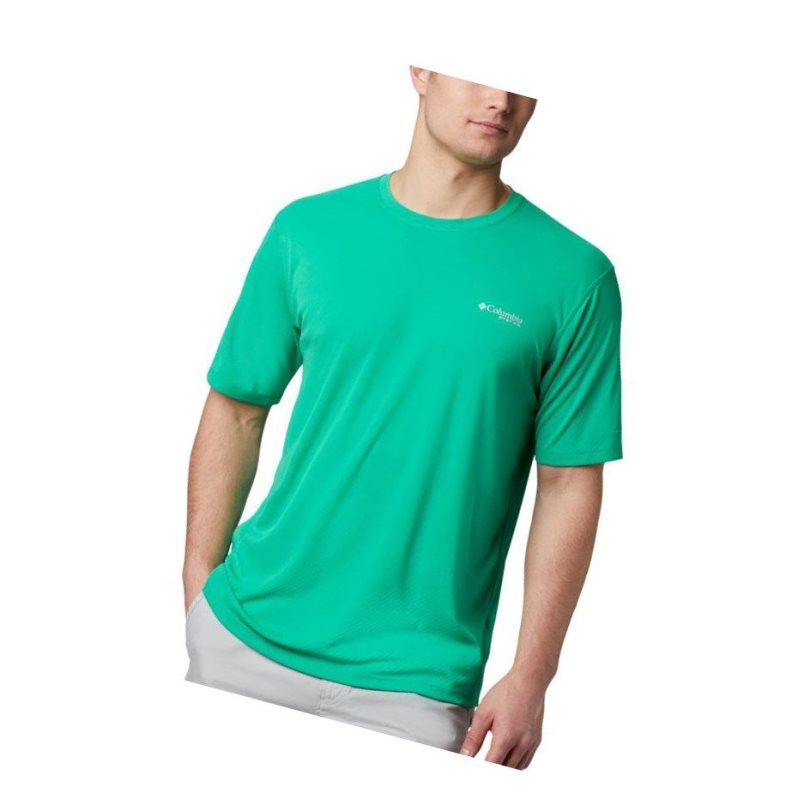 Pánské Tričko Columbia PFG Zero Rules Short Sleeve Světle Zelene | LIME-17689