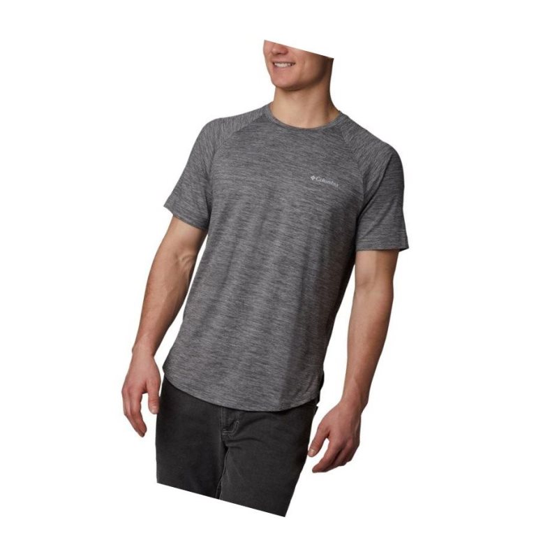 Pánské Tričko Columbia Tech Trail II Short Sleeve Crew Šedé | VQMY-32695